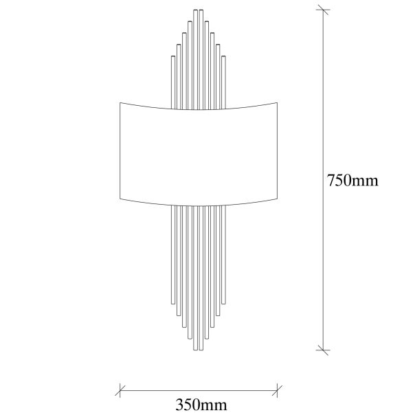OPVIQ Zidna lampa 620 A, crna - EP3006544