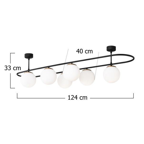 OPVIQ Luster Abaküs 4911, crna/bela - EP3006970