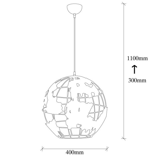 OPVIQ Luster Fellini MR 822, crna - EP3008971