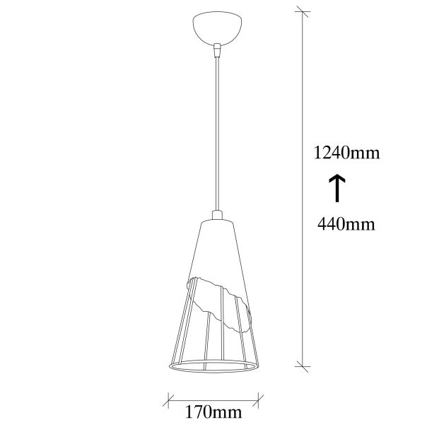 OPVIQ Luster Sivani Tel MR 828, crna/zlatna - EP3008989