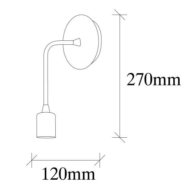 OPVIQ Zidna lampa Dartini MR 1007, zlatna - EP3009001