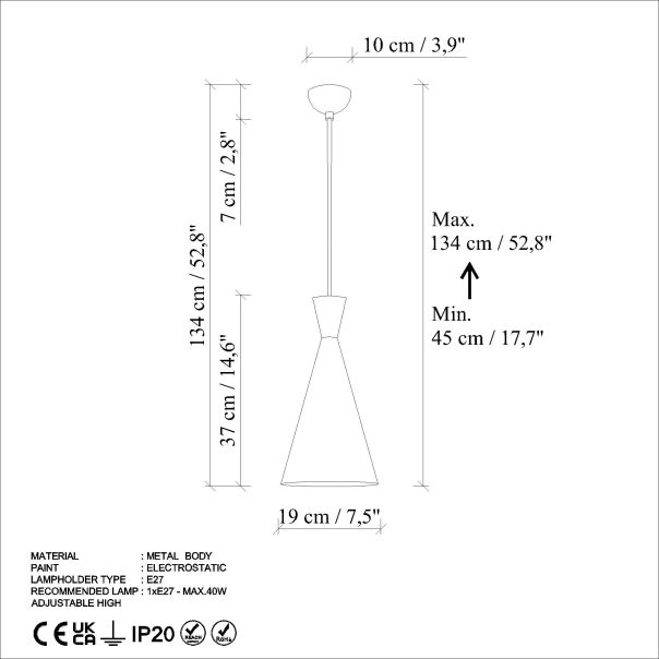 OPVIQ Visilica Tom 3541, tirkizna - EP3006307