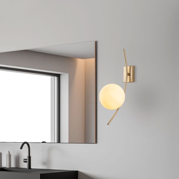 OPVIQ Zidna lampa Hilal 3822, zlatna/bela - EP3006442