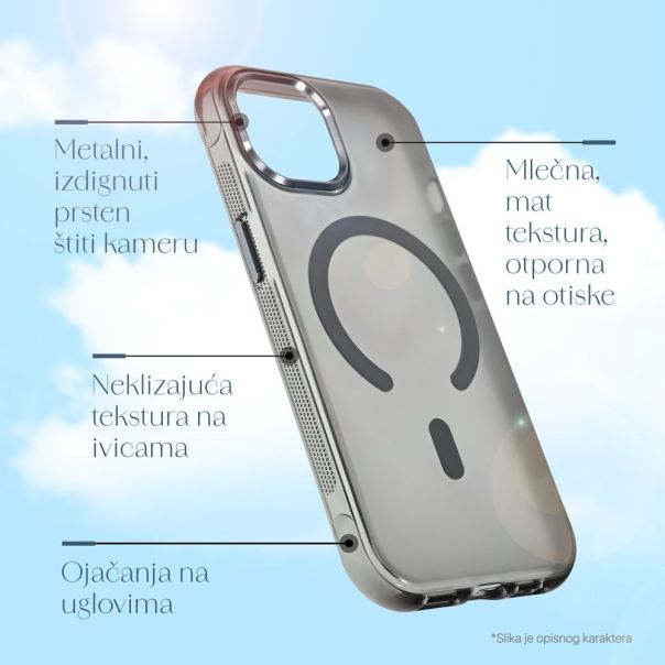 Maska za iPhone 13/14 6.1 braon Magsafe Glow - 224264