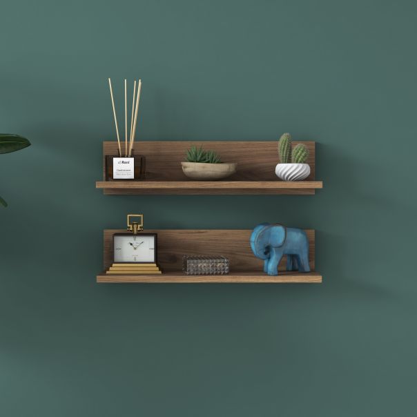 HANAH HOME Zidna polica E18 - 1039, braon - 893RAN2311