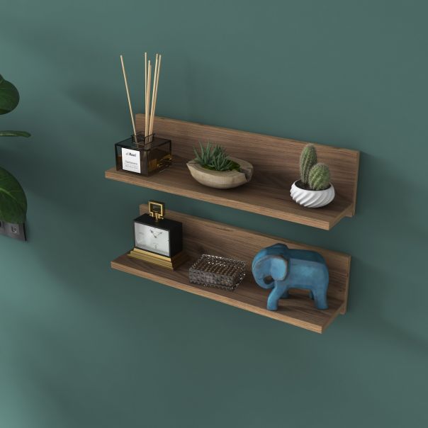 HANAH HOME Zidna polica E18 - 1039, braon - 893RAN2311