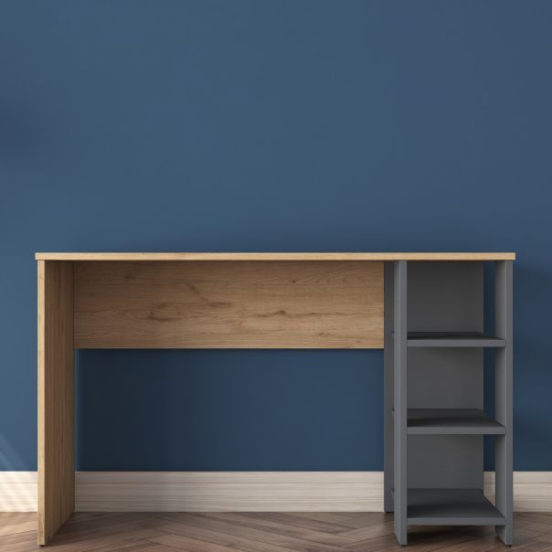 HANAH HOME Radni sto HA108 - 2585, braon/antracit - EP2801031