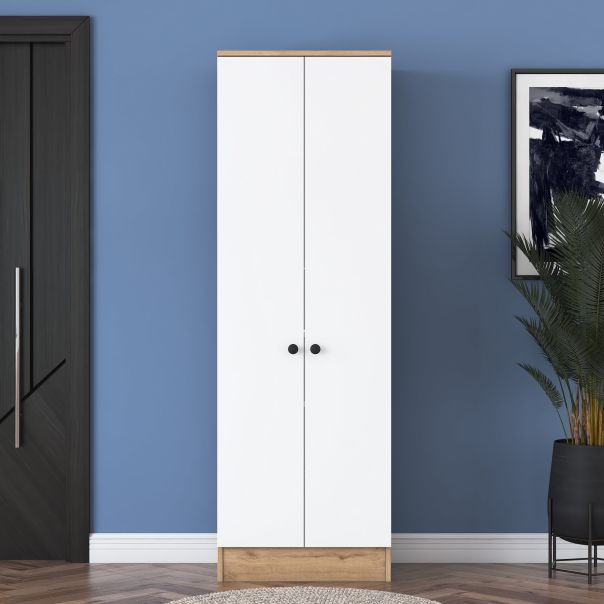 HANAH HOME Ormar P6 - M13 - 2241, bela/braon - EP3057395