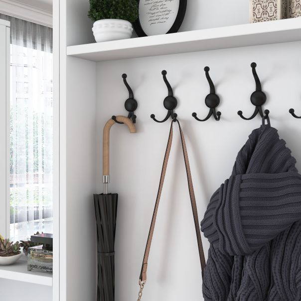 HANAH HOME Ormar za predsoblje sa čivilukom M3, 1559, bela - EP2799907