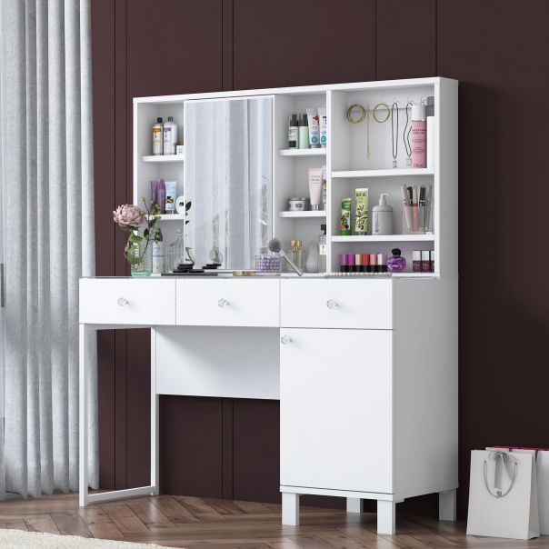 HANAH HOME Sto za šminkanje BJ138 - 3442, bela - EP3057428