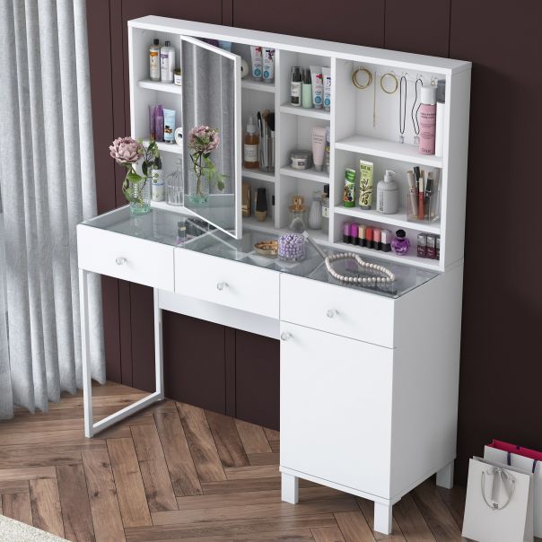 HANAH HOME Sto za šminkanje BJ138 - 3442, bela - EP3057428
