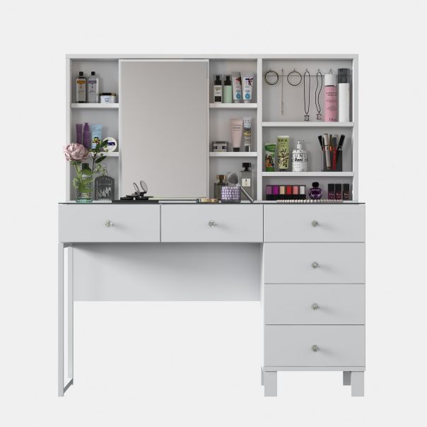 HANAH HOME Sto za šminkanje BJ140 - 3831, bela - EP3057449
