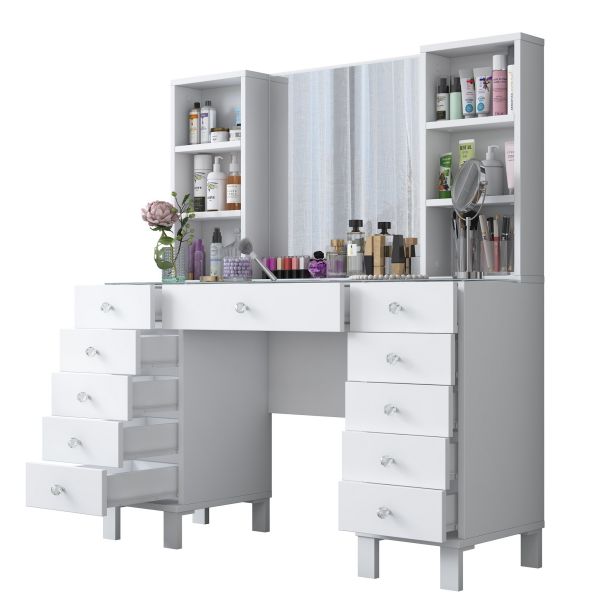 HANAH HOME Sto za šminkanje BJ136 - 3846, bela - EP3057458
