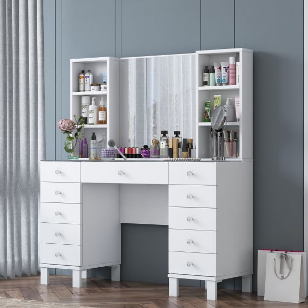 HANAH HOME Sto za šminkanje BJ136 - 3846, bela - EP3057458