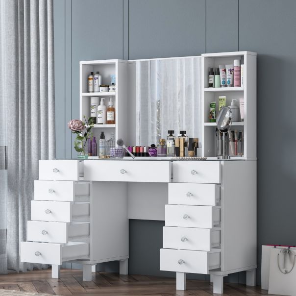 HANAH HOME Sto za šminkanje BJ136 - 3846, bela - EP3057458