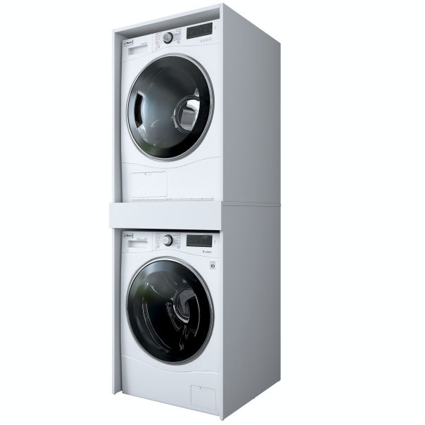 HANAH HOME Оrmarić za mašinu za pranje i sušenje veša KD113 - 3856, bela - EP3057467