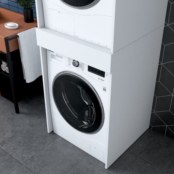 HANAH HOME Оrmarić za mašinu za pranje i sušenje veša KD113 - 3856, bela - EP3057467