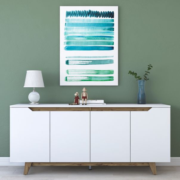 HANAH HOME Komoda GD102, bela/braon - 182422