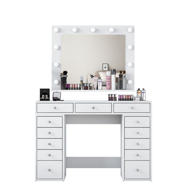 HANAH HOME Sto za šminkanje BJ119 - 2895, bela - 893RAN5416