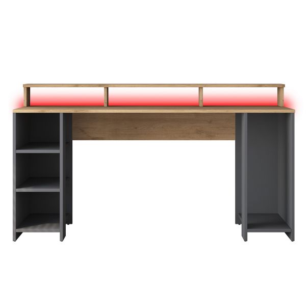 HANAH HOME Radni sto HA122 - 3000, braon/antracit - EP3057494
