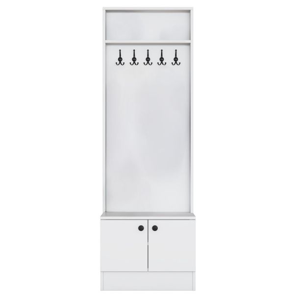 HANAH HOME Cipelarnik sa čivilukom M16, bela - EP3057500
