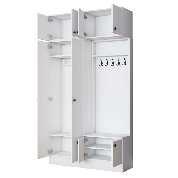 HANAH HOME Ormar za predsoblj EA145, bela - EP3057521