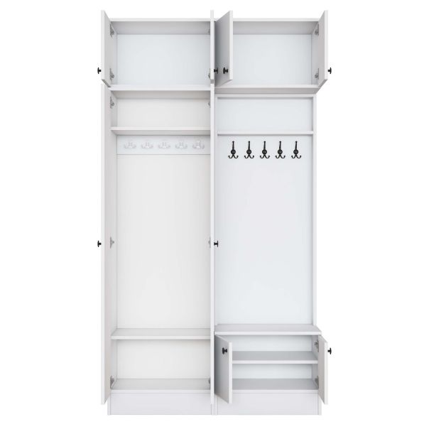 HANAH HOME Ormar za predsoblj EA145, bela - EP3057521