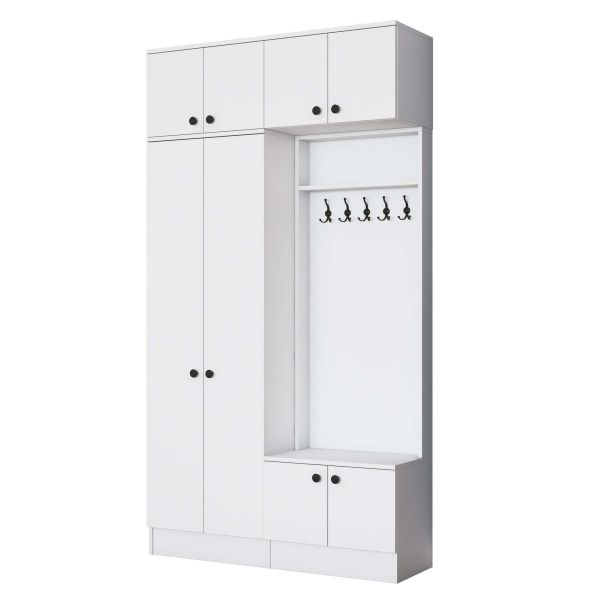 HANAH HOME Ormar za predsoblj EA145, bela - EP3057521