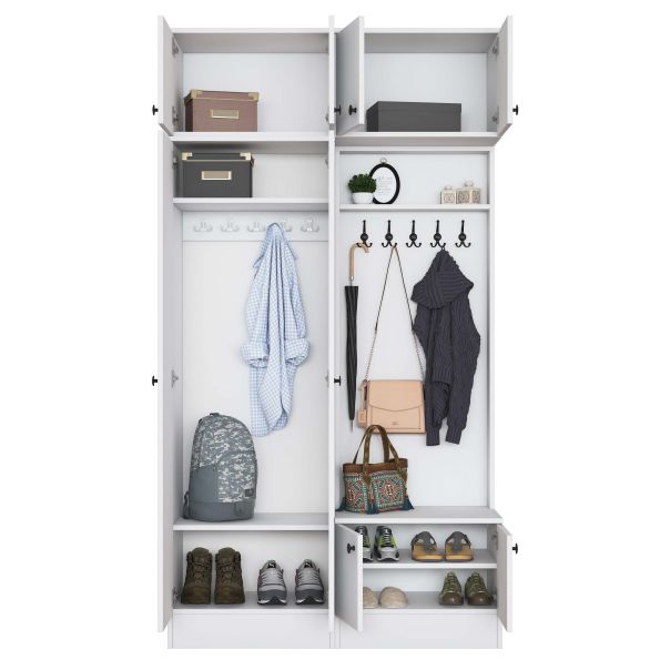 HANAH HOME Ormar za predsoblj EA145, bela - EP3057521