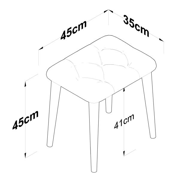 HANAH HOME Stolica BM101 - 3813, bela - EP3132586