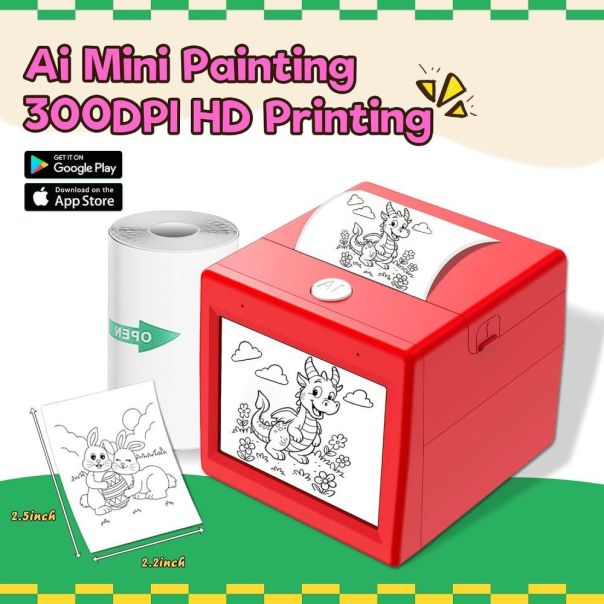 Ai deciji stampac Q15 crveni - EP3249977