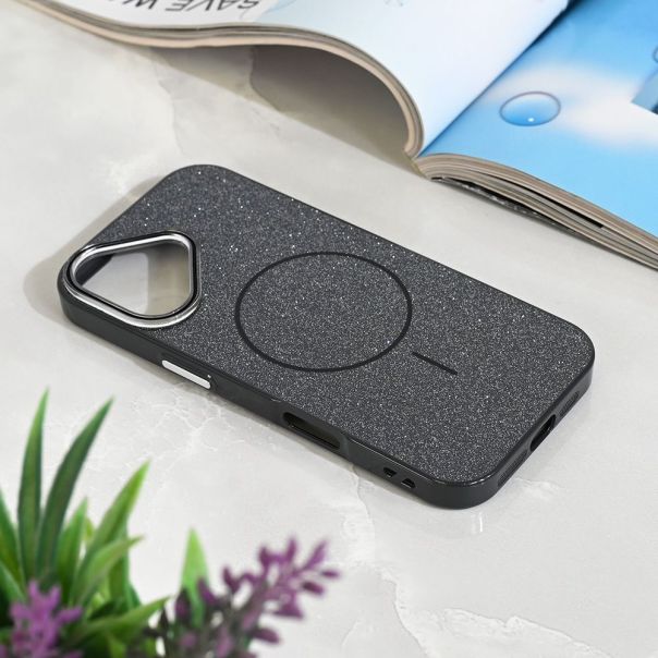 Maska za iPhone 17 6.3 Magsafe Sparkle Dust crna - 222925