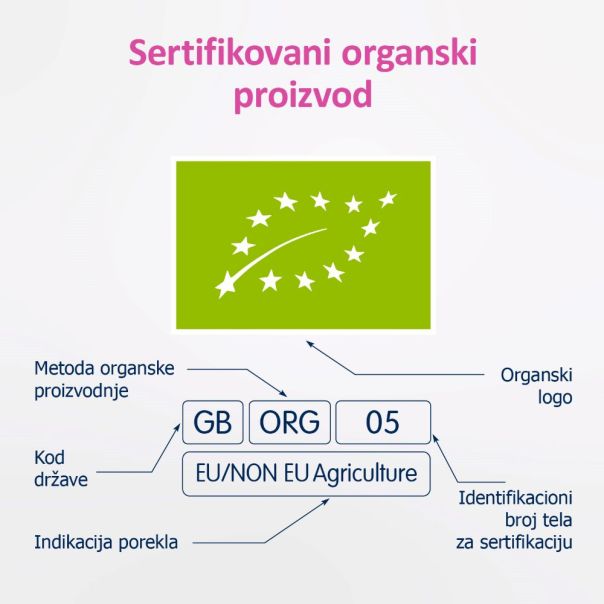 Fleur Alpine organski pire sa malinom i kinoom 8+, 120 g - 000382