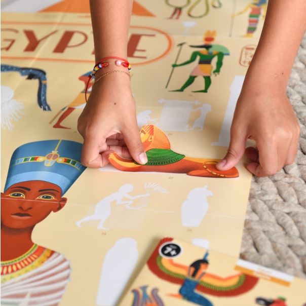 POPPIK Edukativni poster s nalepnicama Otkrića: Egipat - DIS022