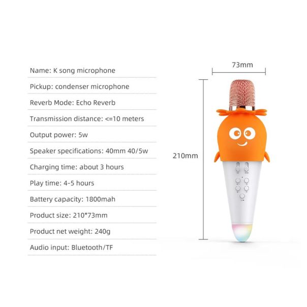 Mikrofon K5 roze - 225083