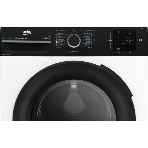 Beko BM3WFSU38413WPBB1 veš mašina 8 kg 1400 o/min Bela - Crna - EP3276108
