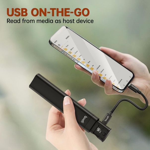 Multifunkcionalni citac adapter Budi USB-C 3.0 DC516B crni - 208856