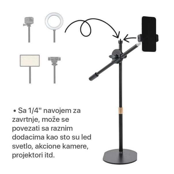 Drzac za mobilni telefon 360 crni - 221513