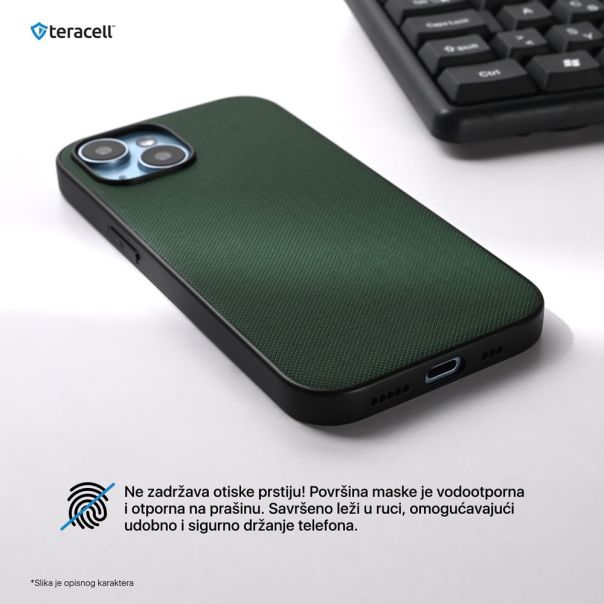 Maska za iPhone 14 6.1 Teracell Scrub tamno zelena - 219290