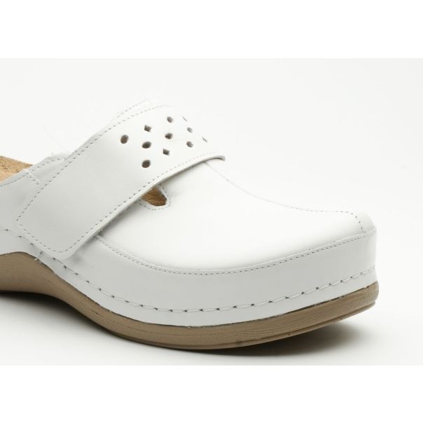 LEON Ženska papuča Lara-bela - 902-BE