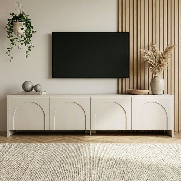 NORDURE TV komoda Aurelia, krem - EP3057533