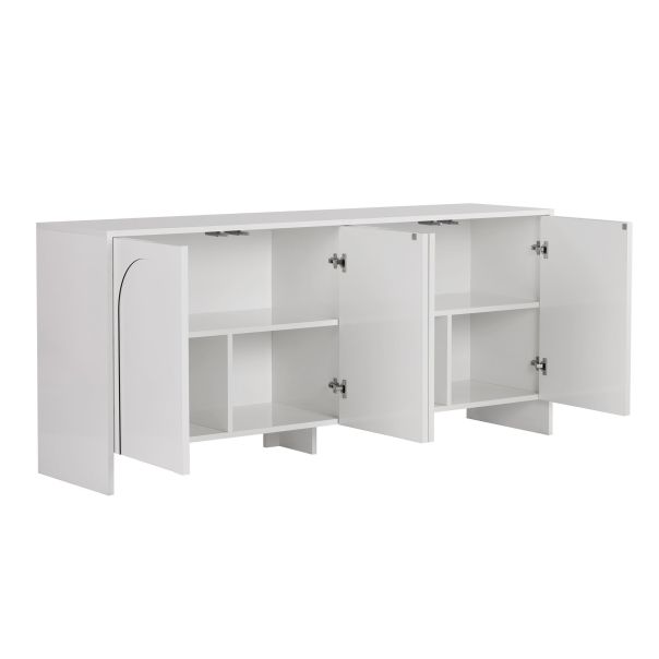 NORDURE Komoda Arlen, bela - EP3057557