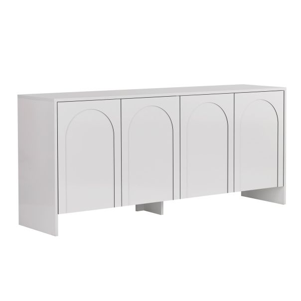 NORDURE Komoda Arlen, bela - EP3057557