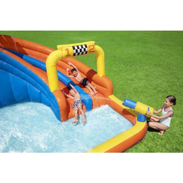 BESTWAY Vodena igraonica 551x502x265cm Park super speedway mega - 3935-1-1-1
