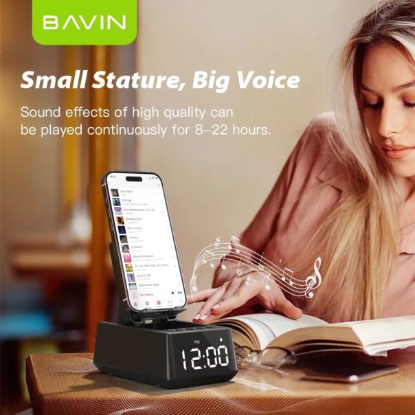 BAVIN bluetooth zvučnik BM-07 stalak, crna - 90504-1