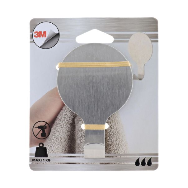 TENDANCE Metalna kukica 3M 6.3x3x9.5cm, hrom - 9059102