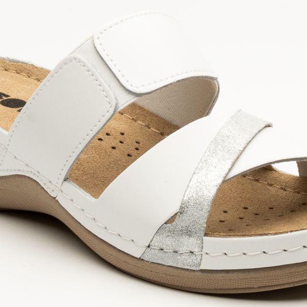 LEON Ženska papuča Lala-bela - 909-BE