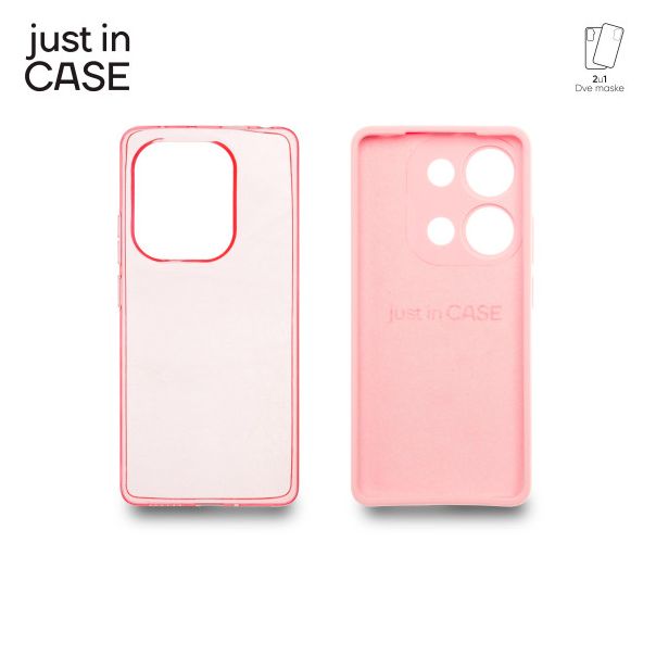 JUST IN CASE Maska 2u1 Extra case MIX PLUS za Redmi Note 13 Pro 4G, roza - MIX325PK