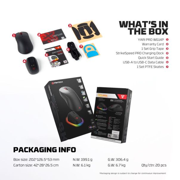 FANTECH Mis Wireless Gaming WG14P Yari PRO - EP3192944