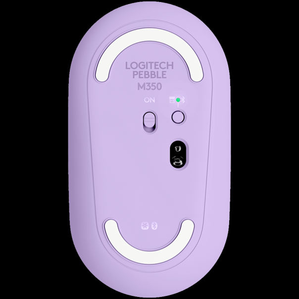 LOGITECH Pebble M350 Wireless Mouse - LAVENDER LEMONADE - 910-006752